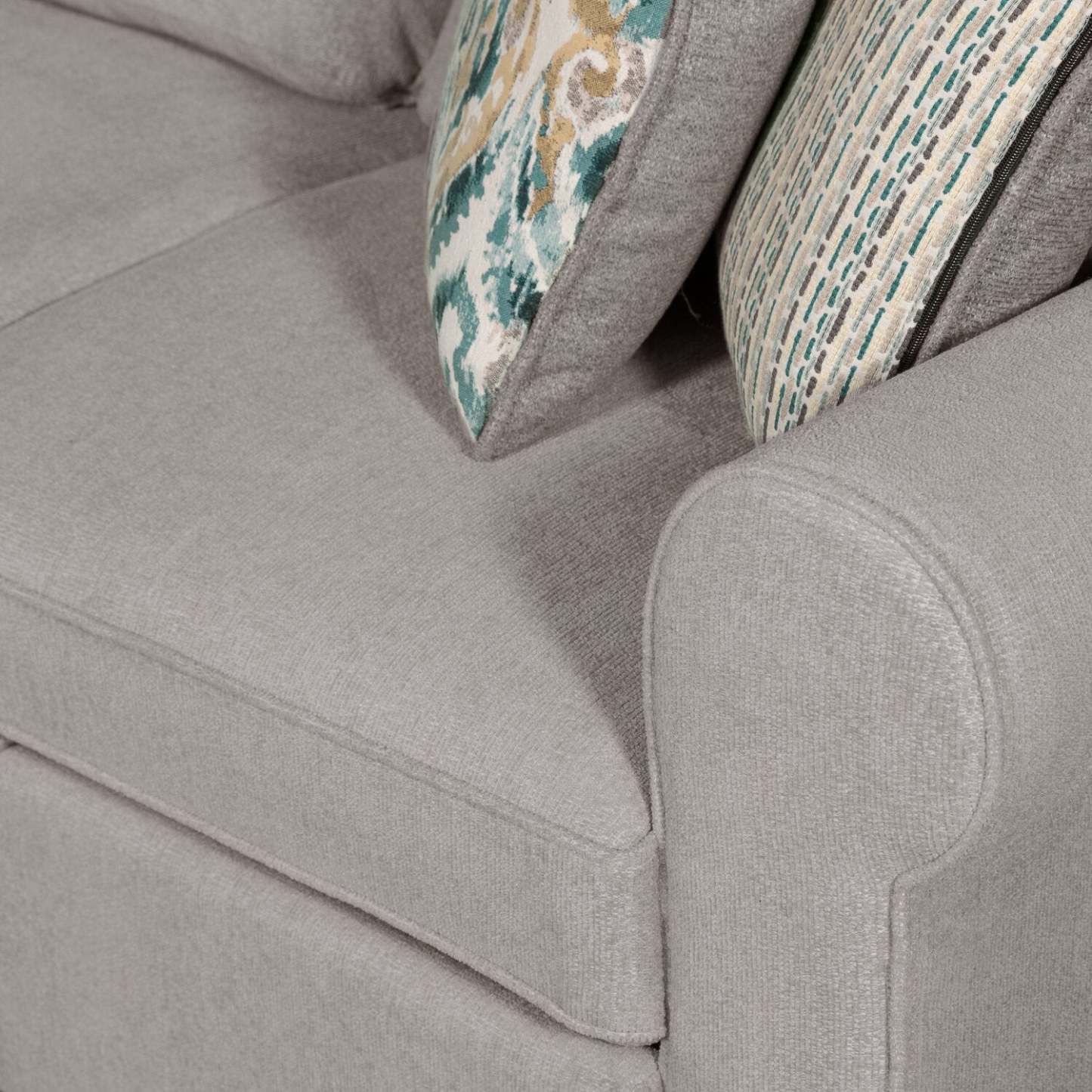 Canapé sectionnel de droite Haven de Scott Living 2 pièces en tissu de chenille - gris