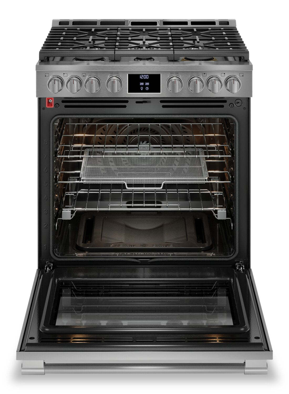 Cuisinière à gaz Frigidaire Professionnel de 6 pi³ avec convection totale et friture à air - acier en…