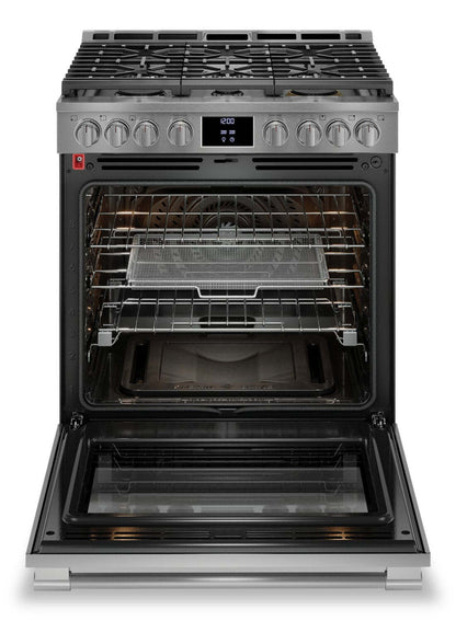 Cuisinière à gaz Frigidaire Professionnel de 6 pi³ avec convection totale et friture à air - acier en…