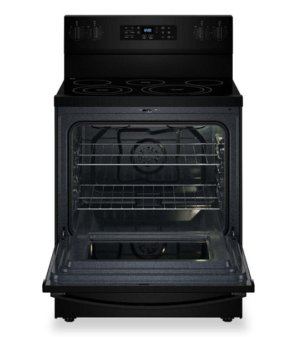 Cuisinière électrique Whirlpool de 5,3 pi3 avec friture à air sans préchauffage - noire - YWFES5030RB | Bain à remous 5,3 Cu. Fort. Cuisinière électrique sans préchauffage pour friture à air - Noir - YWFES5030RB | YWFES5RB