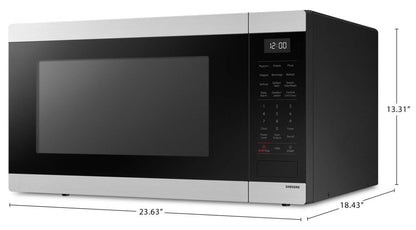 Samsung 1,9 Cu. Fort. Micro-ondes de comptoir avec cuisson par capteur - MS19DG8500SRAC | Four à micro-ondes de comptoir Samsung de 1,9 pi3 avec cuisson par capteur - MS19DG8500SRAC | MS19DG8S