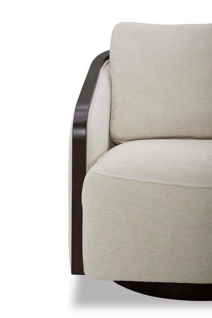 Fauteuil d'appoint pivotant Dolce - Taupe | Fauteuil d'appoint pivotant Dolce - taupe | DOLCTPAC
