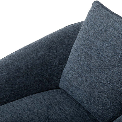 Fauteuil d'appoint pivotant en tissu chenille Rio 34,5 - Bleu | Fauteuil d'appoint pivotant Rio de 34,5 po en tissu chenille - bleu