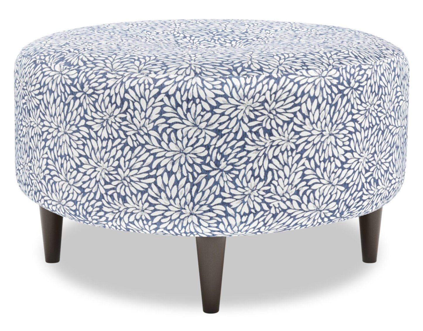 Fabriqué au Canada Sofa Lab personnalisable Pouf en tissu The Curve 31 - Cadet multicolore | Pouf The Curve de Sofa Lab de 31 po fabriqué au Canada en tissu - Cadet multicolore | CURV1145