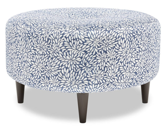 Fabriqué au Canada Sofa Lab personnalisable Pouf en tissu The Curve 31 - Cadet multicolore | Pouf The Curve de Sofa Lab de 31 po fabriqué au Canada en tissu - Cadet multicolore | CURV1145