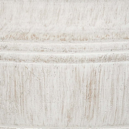 Lampe de table de 28 po en résine texturée crème avec abat-jour ivoire