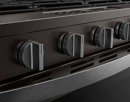 Cuisinière à gaz Whirlpool de 30 po et de 5 pi³ avec cuisson à air - noir sur acier inoxydable - WSGS5030SV | Tourbillon 30 5 Cu. Fort. Cuisinière à gaz avec cuisson à l'air - Noir sur acier inoxydable - WSGS5030SV