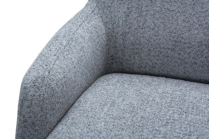 Chaise d'appoint en tissu Monroe 29 avec pieds en métal - Gris | Fauteuil d'appoint Monroe de 29 po en tissu avec pattes en métal - gris