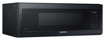 Samsung 1,1 Cu. Fort. Micro-ondes à hotte intégrée de 400 CFM - Acier inoxydable noir mat - ME11F7510MT/AC | Quatre à micro-ondes à hotte intégrée Samsung de 1,1 pi³ avec 400 pi³/min - acier inoxydable noir mat - ME11F7510MT/AC
