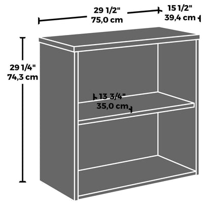 Affirm 29.53 Commercial Grade 2-Shelf Bookcase - Noble Elm|Bibliothèque Affirm de 29,53 po de qualité commerciale à 2 tablettes - orme noble