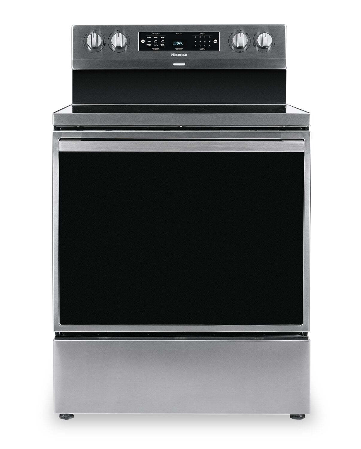 Cuisinière électrique Hisense de 5,8 pi³ avec friture à air et convection européenne - acier inoxydable - HBE3501C… | Hisense 5,8 Cu. Fort. Cuisinière électrique avec friture à air et convection européenne - Acier inoxydable - HBE3501C…
