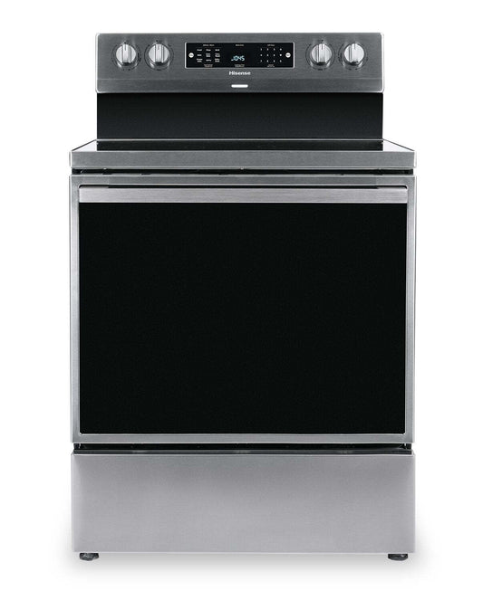 Cuisinière électrique Hisense de 5,8 pi³ avec friture à air et convection européenne - acier inoxydable - HBE3501C… | Hisense 5,8 Cu. Fort. Cuisinière électrique avec friture à air et convection européenne - Acier inoxydable - HBE3501C…