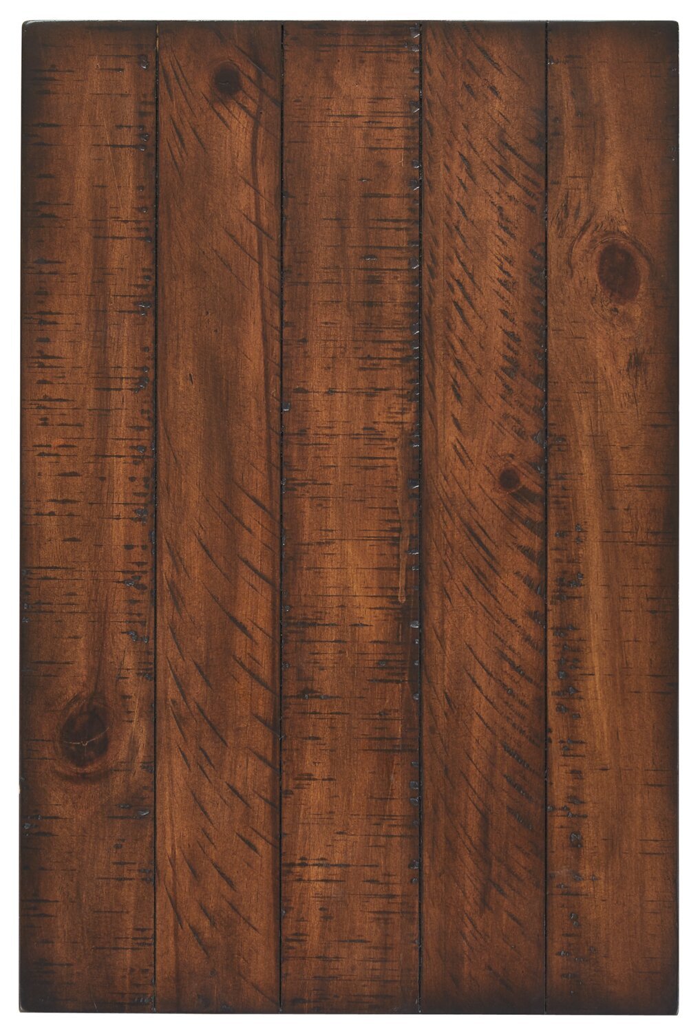 Cottage Lane 16 Rustic Chairside Table with Storage - Dark Brown Wood|Table de fauteuil rustique Cottage Lane de 16 po avec rangement - bois brun foncé