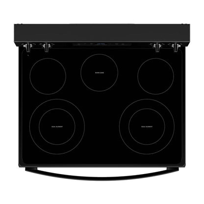 Cuisinière électrique Whirlpool de 30 po et de 5,3 pi3 avec 5 éléments - noire - YWFES3330RB | Whirlpool 30 5.3 Cu. Ft. Electric Range with 5 Elements - Black - YWFES3330RB