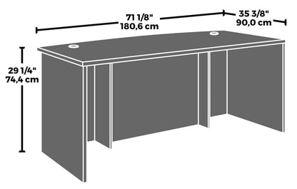 Affirm 71.10 Commercial Grade Office Desk - Noble Elm|Bureau Affirm de 71,10 po de qualité commerciale - orme noble