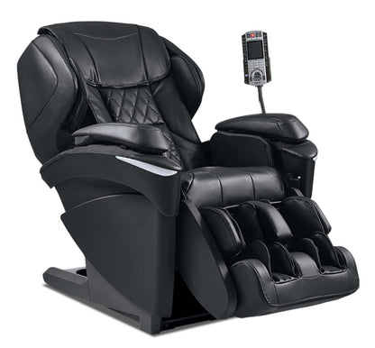 Fauteuil inclinable de massage Panasonic Real Pro ULTRA Prestige™35,4 en cuir synthétique de haute qualité - noir | Fauteuil inclinable de massage en cuir synthétique de haute qualité Real Pro ULTRA Prestige™35,4 de Panasonic - Noir