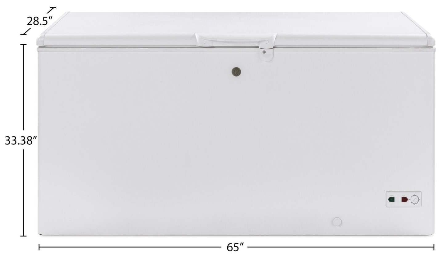 Congélateur coffre GE à dégivrage manuel de 15,7 pi3 - FCM16SLWW | FCM16SLW