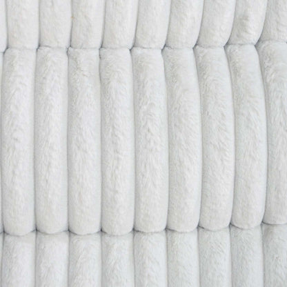 Bryson 82.5 Faux Fur Fabric Reclining Sofa - Mist Grey | Canapé inclinable Bryson de 82,5 po en tissu de fausse fourrure - gris brume