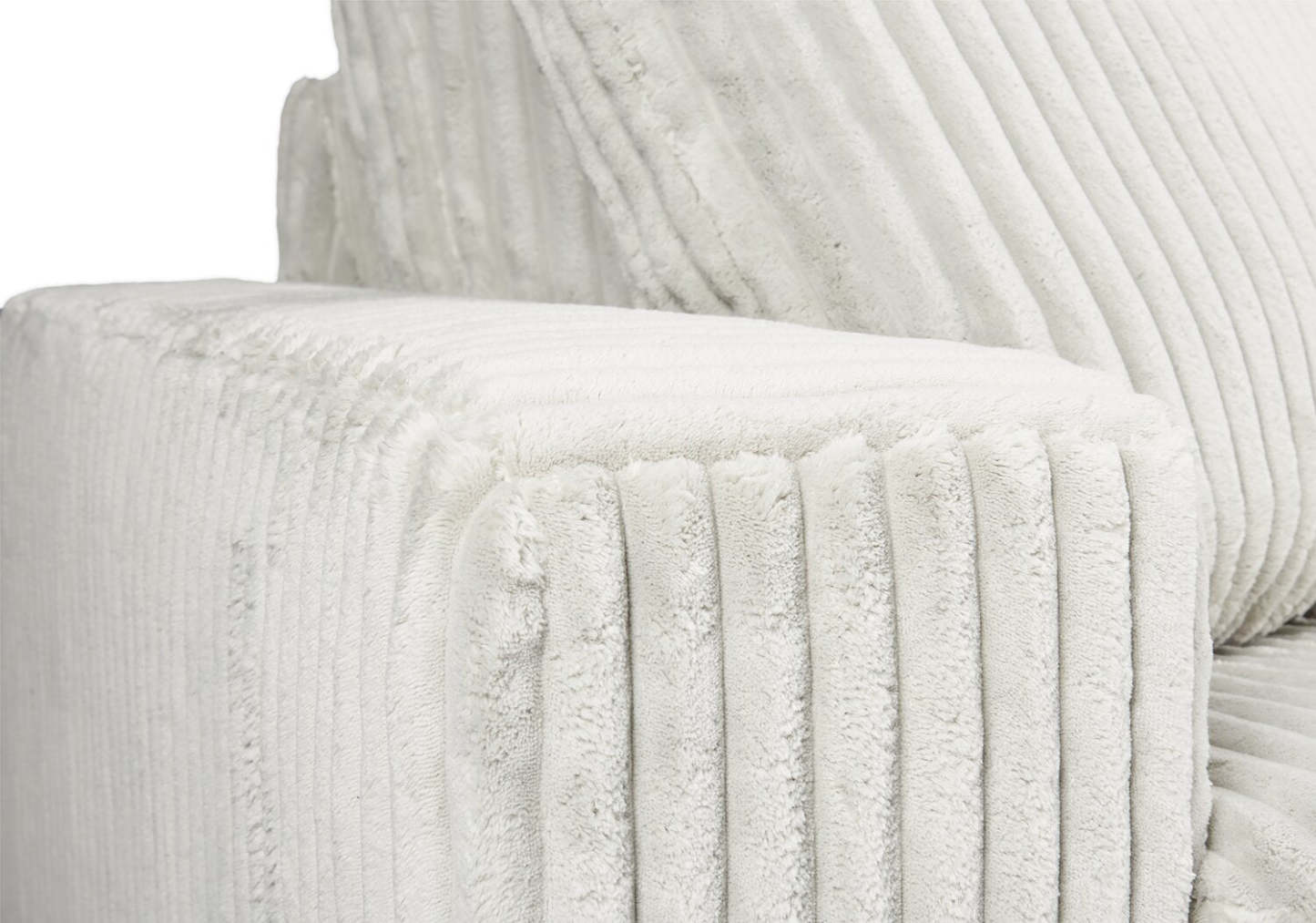 Fauteuil Willow de 40 po en tissu gris clair avec accoudoirs rectilignes et coussins de siège et de dossier réversibles | WIL2GYCH