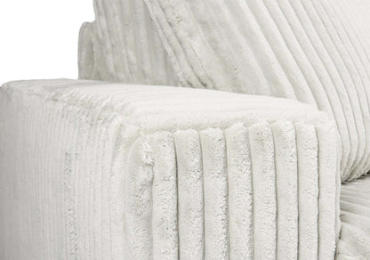 Fauteuil Willow de 40 po en tissu gris clair avec accoudoirs rectilignes et coussins de siège et de dossier réversibles | WIL2GYCH