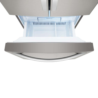 Réfrigérateur LG de 21,8 pi3 et de 30 po de profondeur standard à portes françaises - acier inoxydable - LFCS22520S  | LG 30 21.8 Cu. Ft. French Door Standard-Depth Refrigerator - Stainless Steel - LFCS22520S