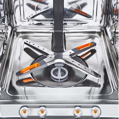 Lave-vaisselle intelligent encastré LG à 44 dBA de 24 po avec commandes sur le dessus et QuadWashMC Pro - Noir inoxydable résistant aux taches…