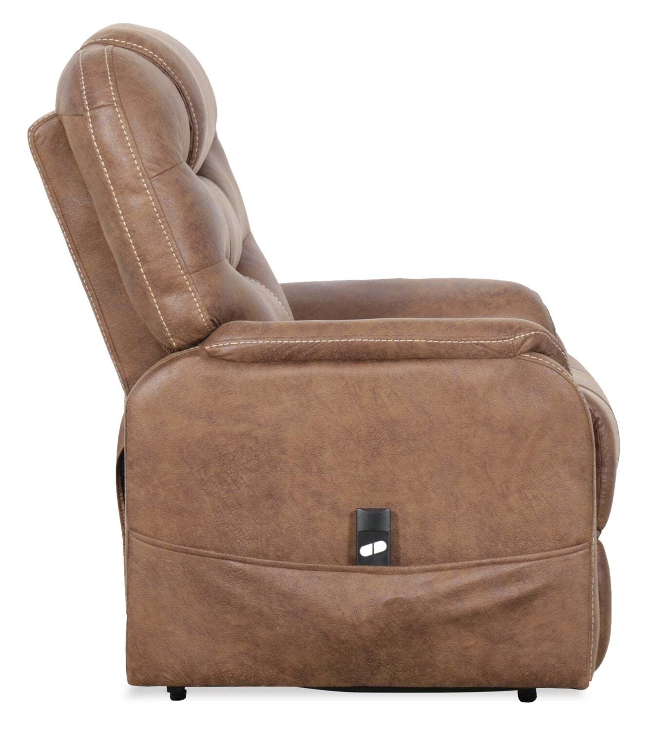 Landon 34 Microfibre Power Lift Reclining Chair - Brown | Fauteuil inclinable électrique Landon de 34 po en microfibre - brun