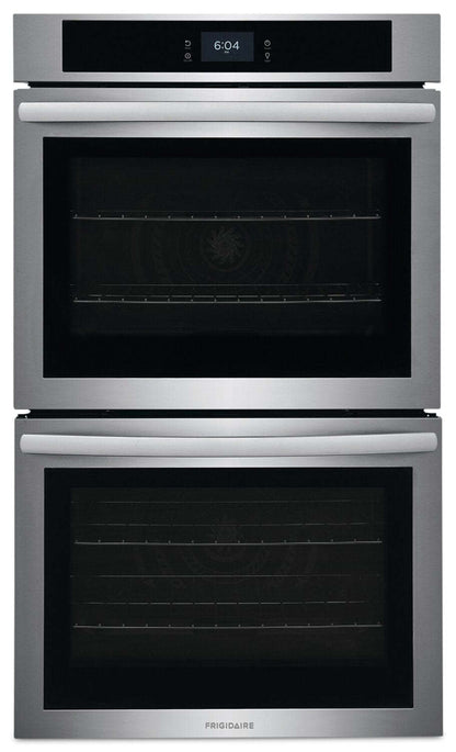 Four mural double électrique Frigidaire de 5,3/5,3 pi³ et de 30 po avec convection à ventilateur - acier inoxydable - FCW… | Frigidaire 30 5.3/5.3 Cu. Ft. Electric Double Wall Oven with Fan Convection - Stainless Steel - FCW…