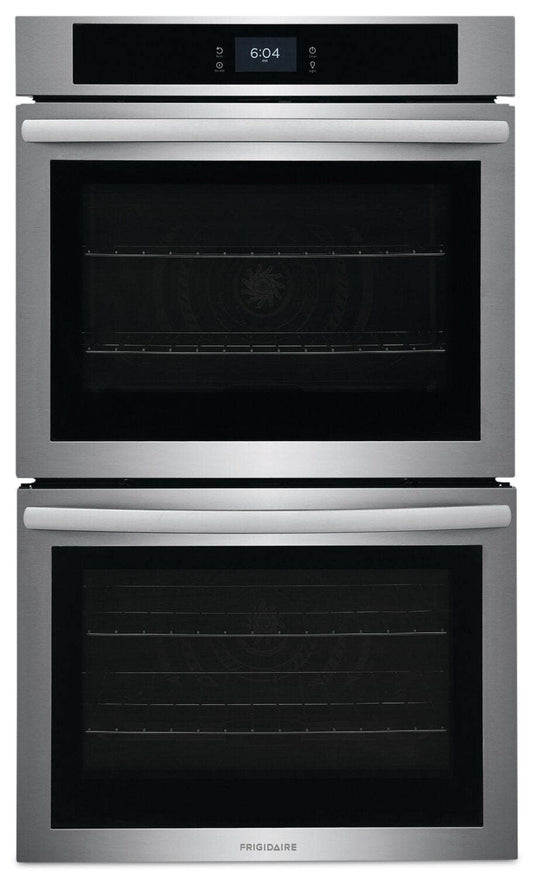 Four mural double électrique Frigidaire de 5,3/5,3 pi³ et de 30 po avec convection à ventilateur - acier inoxydable - FCW… | Frigidaire 30 5.3/5.3 Cu. Ft. Electric Double Wall Oven with Fan Convection - Stainless Steel - FCW…