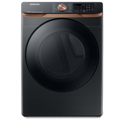 Sécheuse électrique Samsung de 7,5 pi³ avec vapeur - acier inoxydable noir - superposable - DVE50BG8300VAC | Samsung 7,5 Cu. Fort. Sèche-linge électrique à vapeur - Inox noir - Empilable - DVE50BG8…