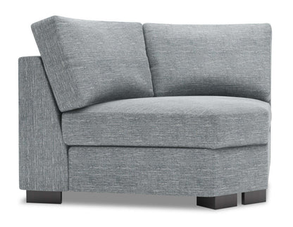 Sofa Lab Track Curved Wedge - Luna Pewter | Fauteuil courbé en coin Track de la collection Sofa Lab - Luna Pewter | TR842291