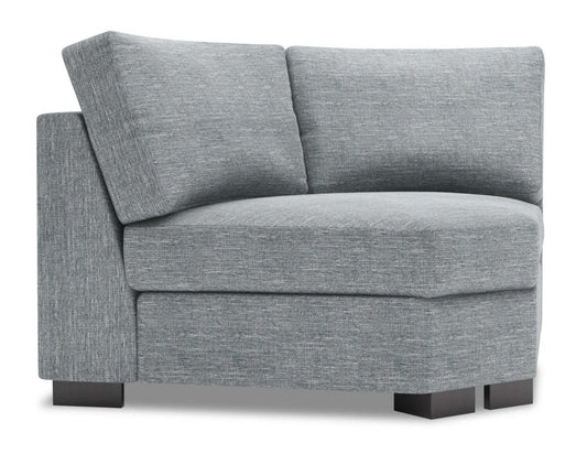 Sofa Lab Track Curved Wedge - Luna Pewter | Fauteuil courbé en coin Track de la collection Sofa Lab - Luna Pewter | TR842291