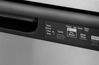 GE 24 59 dBA Built-In Front-Control Dishwasher with Piranha Hard Food Disposer - White - GDF510PGRW… | Lave-vaisselle encastré GE de 24 po et de 59 dBA avec commandes à l’avant et broyeur d’aliments soli…