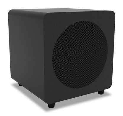 Kanto SUB8 300 W 8 caisson de basses amplifié scellé - Noir | Caisson d'extrêmes graves amplifié et étanche Kanto SUB8 de 300 W de 8 po - noir | SUB8VBSW