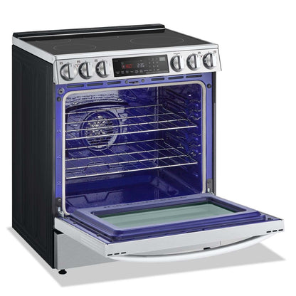 Cuisinière intelligente à induction LG de 6,3 pi³ avec hublot InstaViewMD et friture à air - acier inoxydable résistant aux traces - LSIL6…