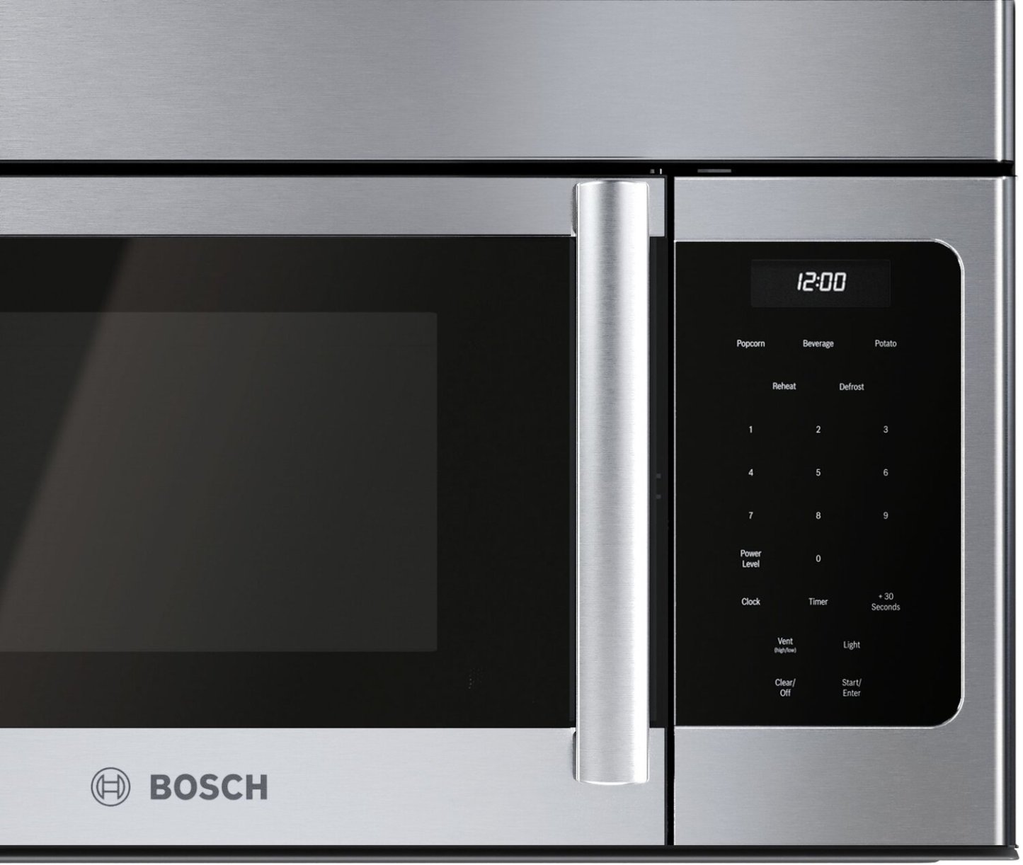 Bosch 300 Series 1,6 pi³ Quatre à micro-ondes à hotte intégrée de 300 CFM - Acier inoxydable - HMV3054C | Quatre à micro-ondes à hotte intégrée Bosch de série 300 de 1,6 pi³ et de 300 pi³/min - HMV3054C | HMV3054S