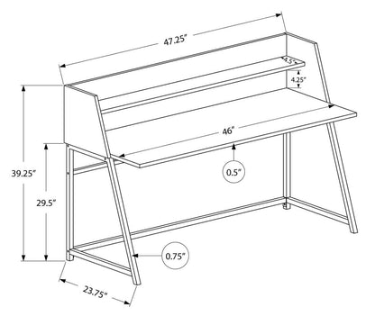 Bureau Lawson 47.25 avec petite niche - Blanc|Bureau Lawson de 47,25 po avec petite crédence - blanc