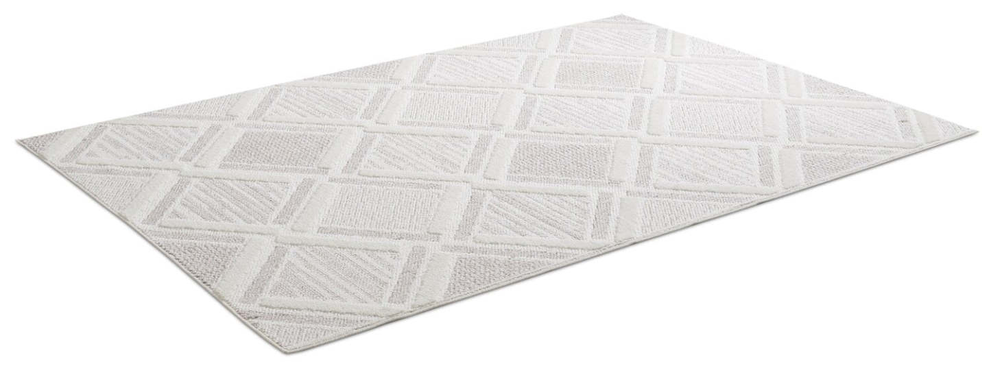 Tapis marocain beige Knox - 6'7 x 9'6 | Tapis Knox beige à motif marocain - 6 pi 7 po x 9 pi 6 po