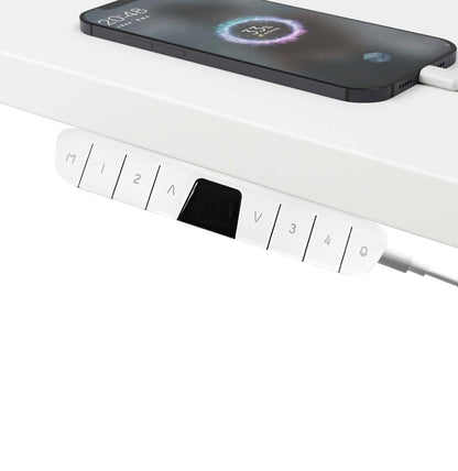 Carson 47.2 Dual-Motor Lift Office Desk - Matte White|Bureau relevable Carson de 47,2 po à deux moteurs - blanc mat