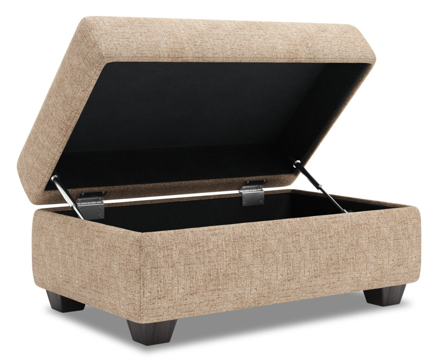 Fabriqué au Canada Canapé personnalisable Lab The Trunk 39 Pouf de rangement en tissu de chenille - Taupe de luxe | Pouf de rangement The Trunk de Sofa Lab de 39 po fabriqué au Canada en tissu de chenille - Taupe de luxe | TRUN2893