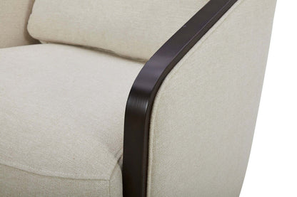 Fauteuil d'appoint pivotant Dolce - Taupe | Fauteuil d'appoint pivotant Dolce - taupe | DOLCTPAC