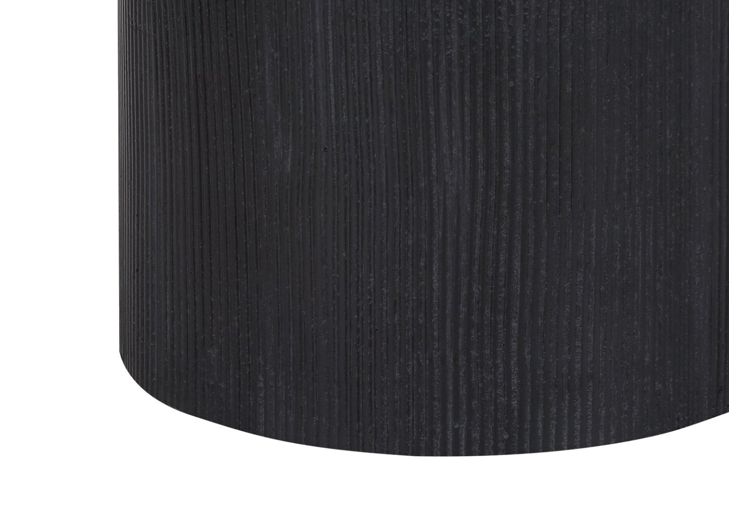 Lampe de table de 24 po béton noir avec touches dorées et abat-jour ivoire