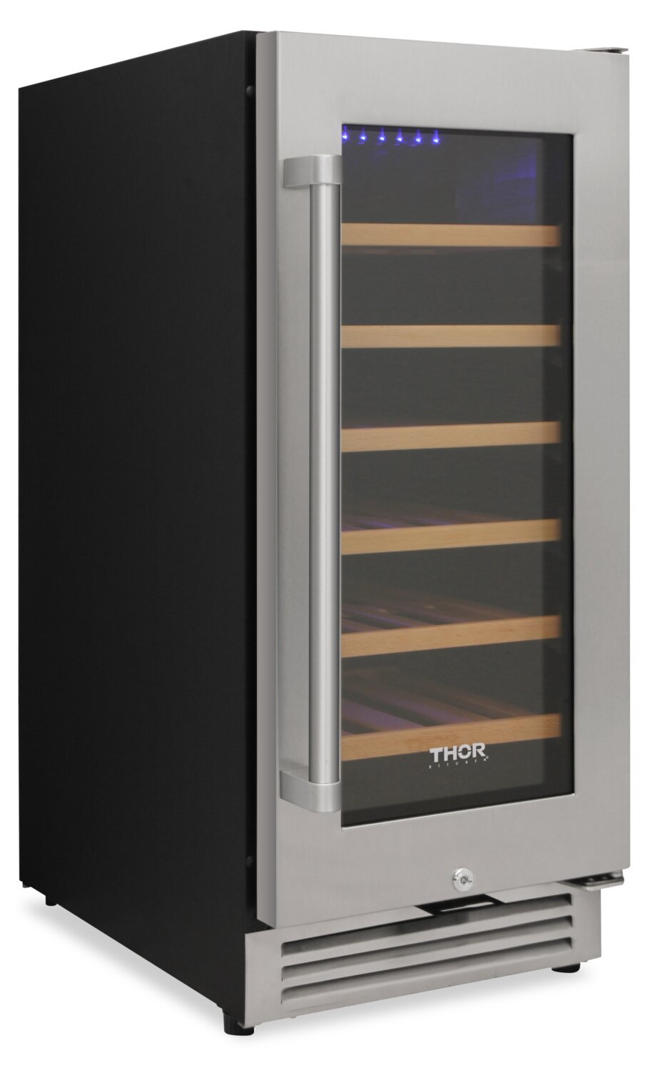 Réfrigérateur Thor de 3,1 pi³ et de 15 po à 1 porte - acier inoxydable - TWC1501-SS | Thor 15 3.1 Cu. Ft. Single-Door Refrigerator - Stainless Steel - TWC1501-SS