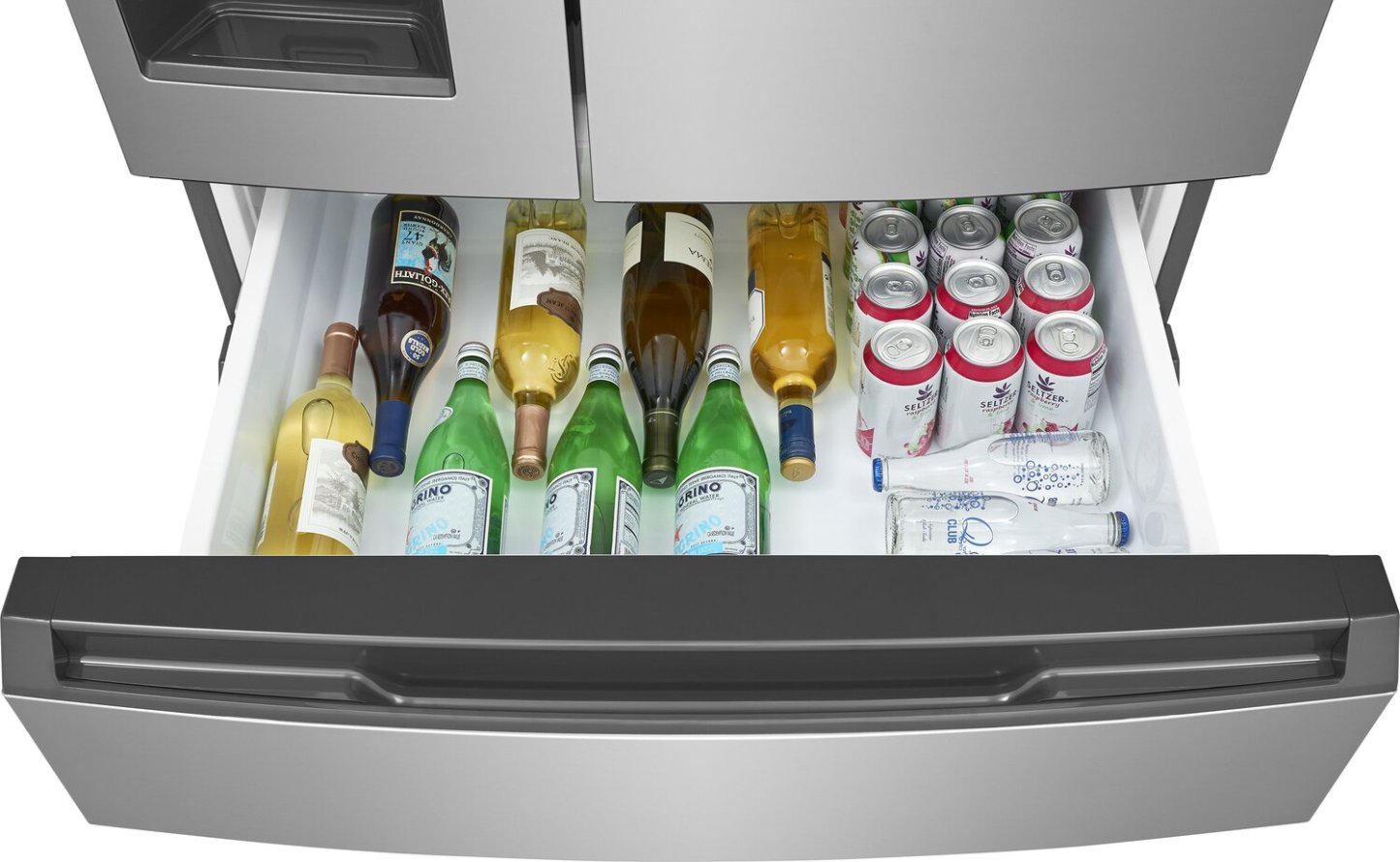 Réfrigérateur Frigidaire de 36” et de 26 pi3 à 4 portes françaises - acier inoxydable résistant aux traces de doigts - FRMS2733AV  | Frigidaire 36” 26 Cu. Ft. 4-Door French Door Refrigerator - Fingerprint Stainless Steel - FRMS2733AV