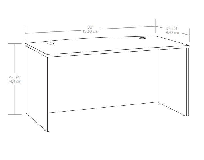 Affirm 59.06 Commercial Grade Office Desk - Cerisier classique|Bureau Affirm de 59,06 po de qualité commerciale - cerisier classique