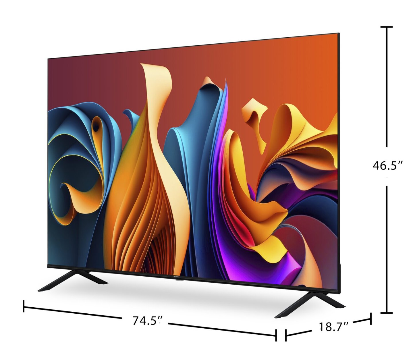 Téléviseur intelligent QLED Hisense UHD 4K de 85 po à 60 Hz avec HDR10+, Dolby VisionMC et Google TVMC (85QD6N)