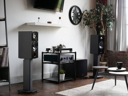 Kanto Living 22 SX Supports de sol pour enceintes à remplir - SX22 | Socles de plancher creux pour haut-parleur Kanto Living SX de 22 po - SX22 | SX22BLSS