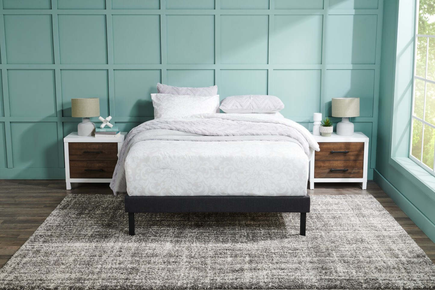 Base de plate-forme Breeze King - Noir | Base plateforme Breeze pour très grand lit - noir | BREZBBKG