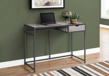 Bureau Everly de 42,25 po avec tiroir - gris