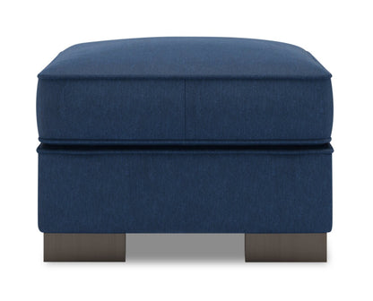 Fabriqué au Canada Canapé personnalisable Lab Track 24 en tissu d'apparence lin - Pax bleu marine | Pouf Track de Sofa Lab de 24 po fabriqué au Canada en tissu d'apparence lin - bleu Pax Navy | TR803149